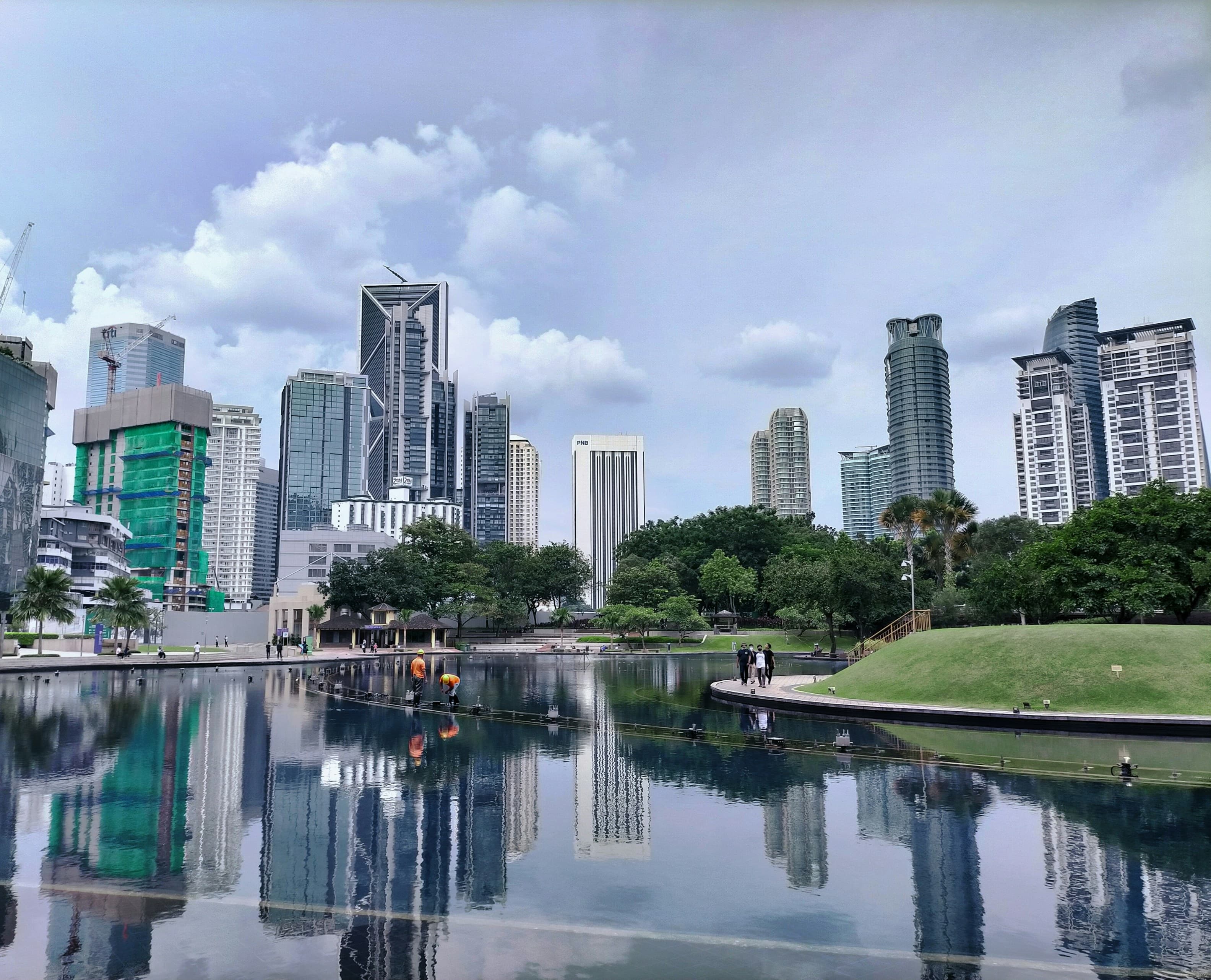 Kuala Lumpur skyline in Malaysia