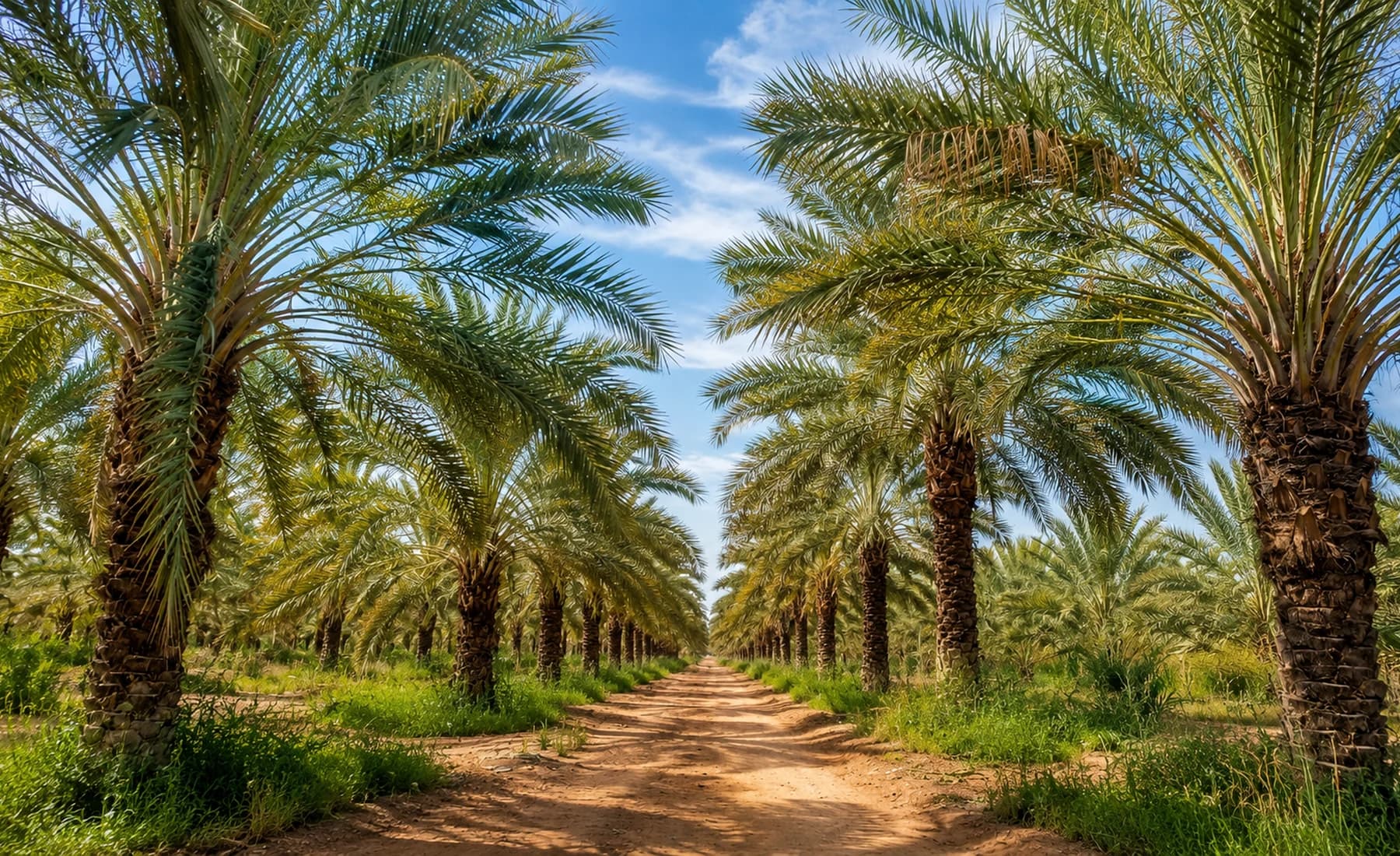 Date palm grove in Biskra